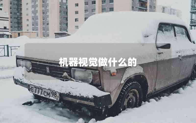 機(jī)器視覺做什么的