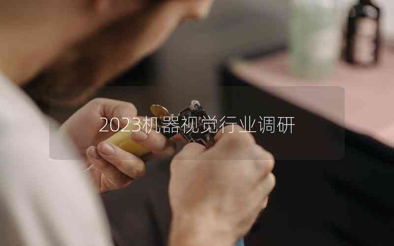 2023機(jī)器視覺(jué)行業(yè)調(diào)研