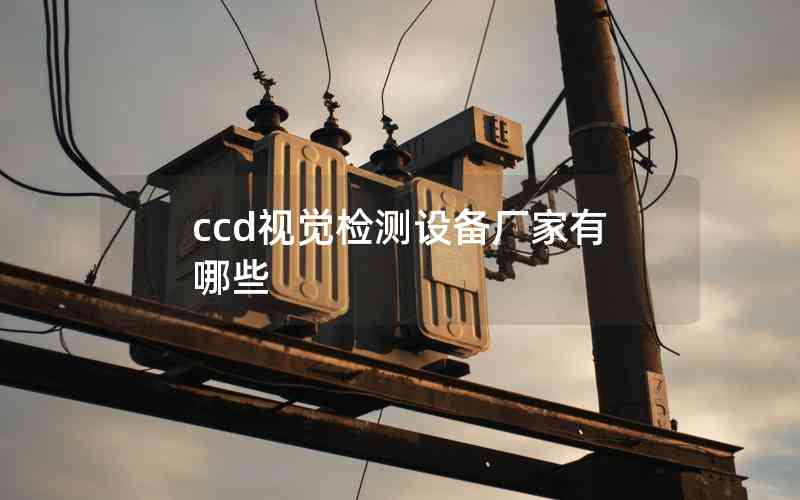 ccd視覺檢測設(shè)備廠家有哪些