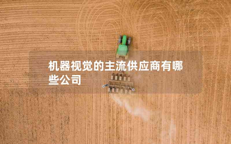 機器視覺的主流供應(yīng)商有哪些公司