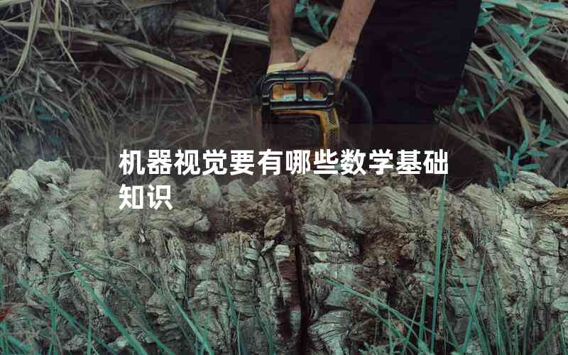 機(jī)器視覺要有哪些數(shù)學(xué)基礎(chǔ)知識(shí)