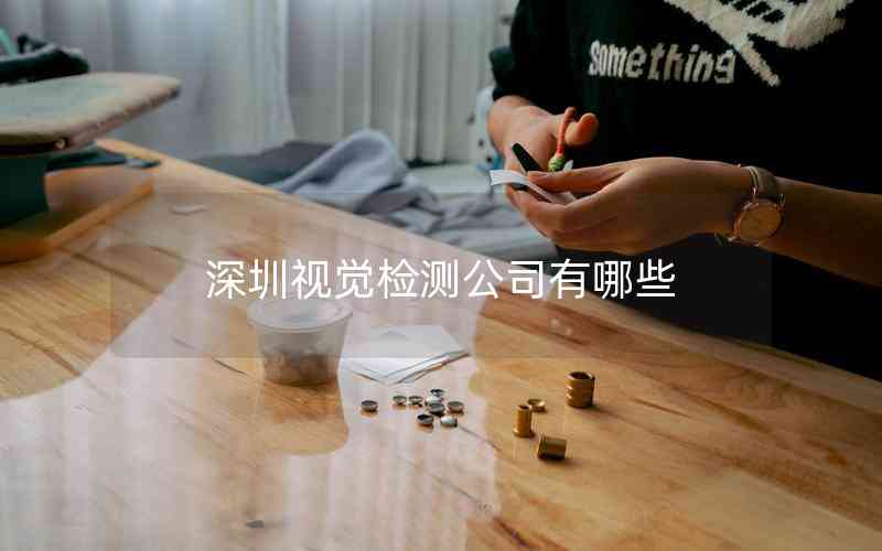 深圳視覺(jué)檢測(cè)公司有哪些